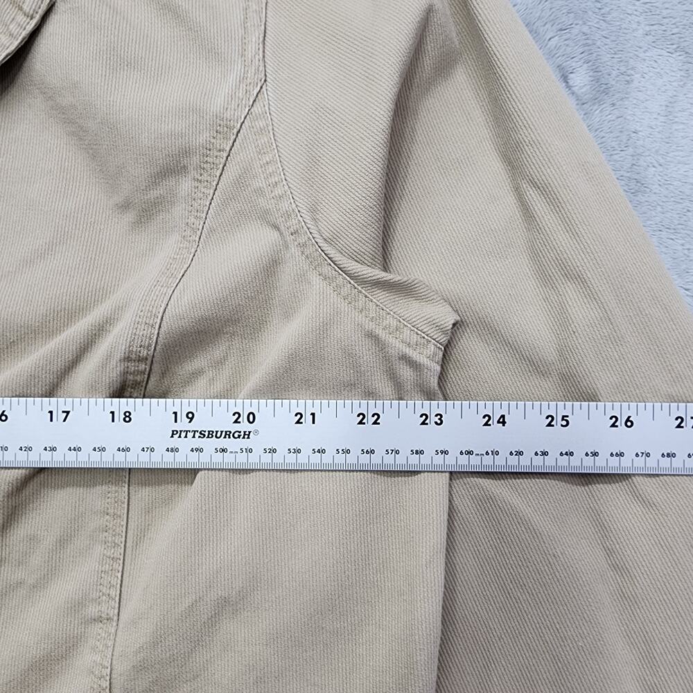 Vintage Style&Co Woman Jacket Womens 18W‎ Tan Cotton Button Front Utility Casual - Picture 5 of 7